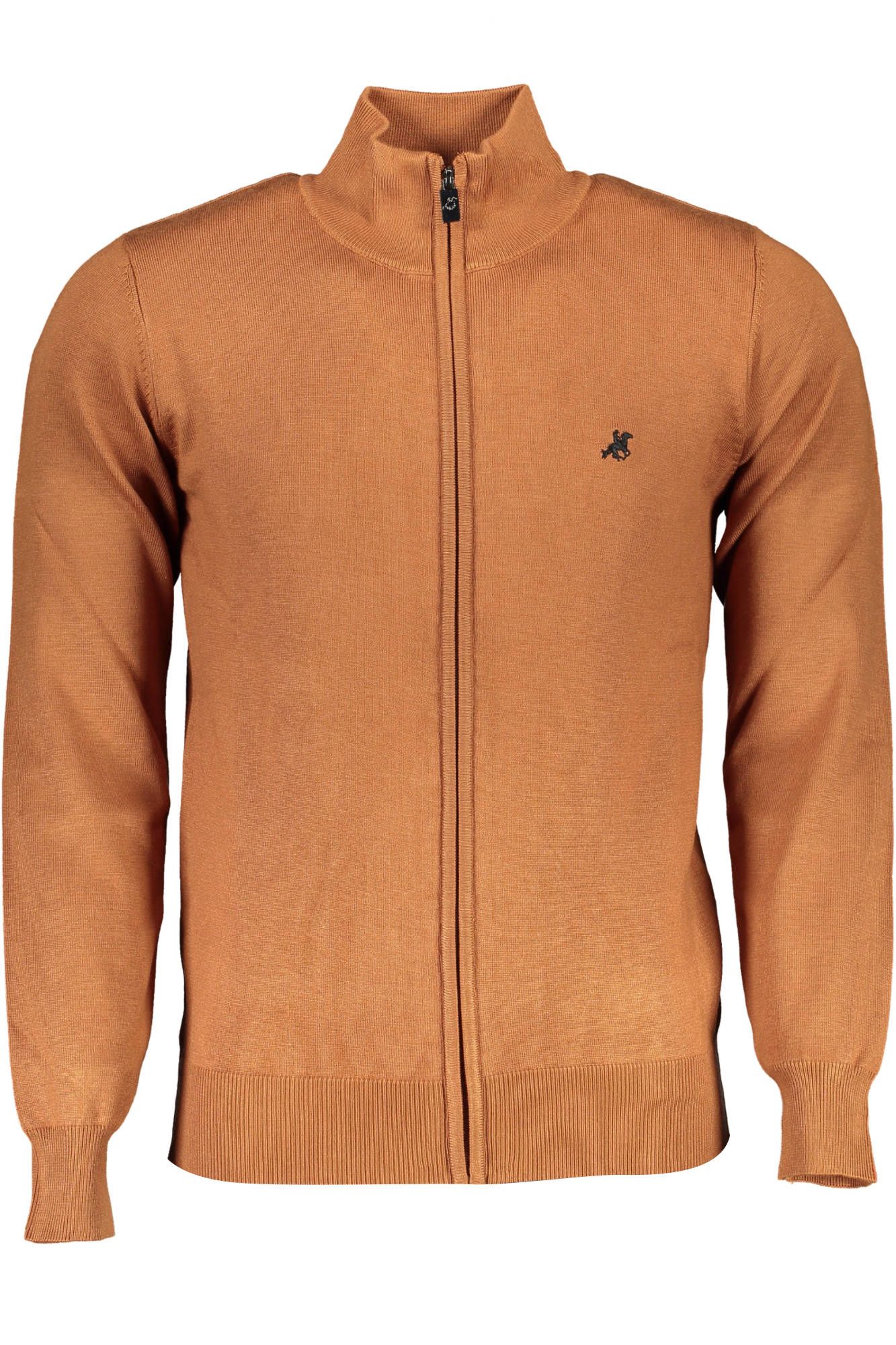 Brown Nylon Men Sweater