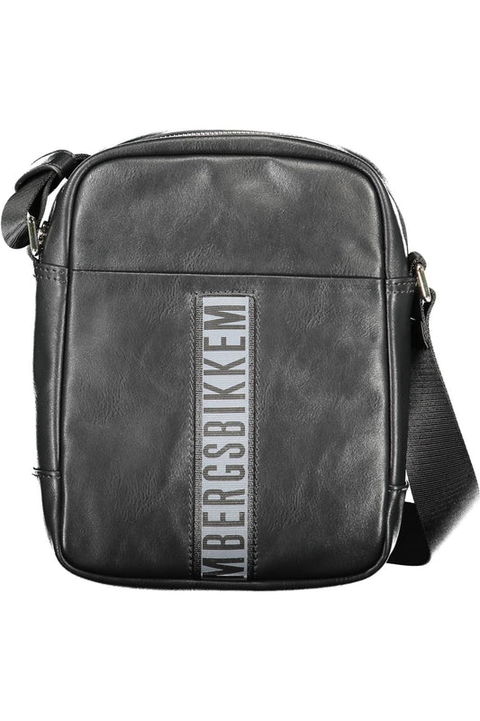 Black Polyethylene Men Shoulder Bag