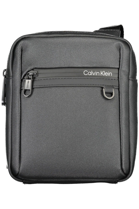 Black Polyethylene Men Shoulder Bag