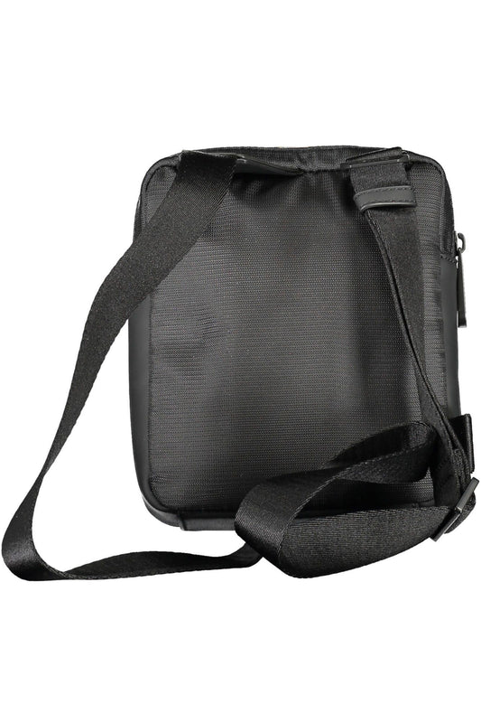 Black Polyester Men Shoulder Bag
