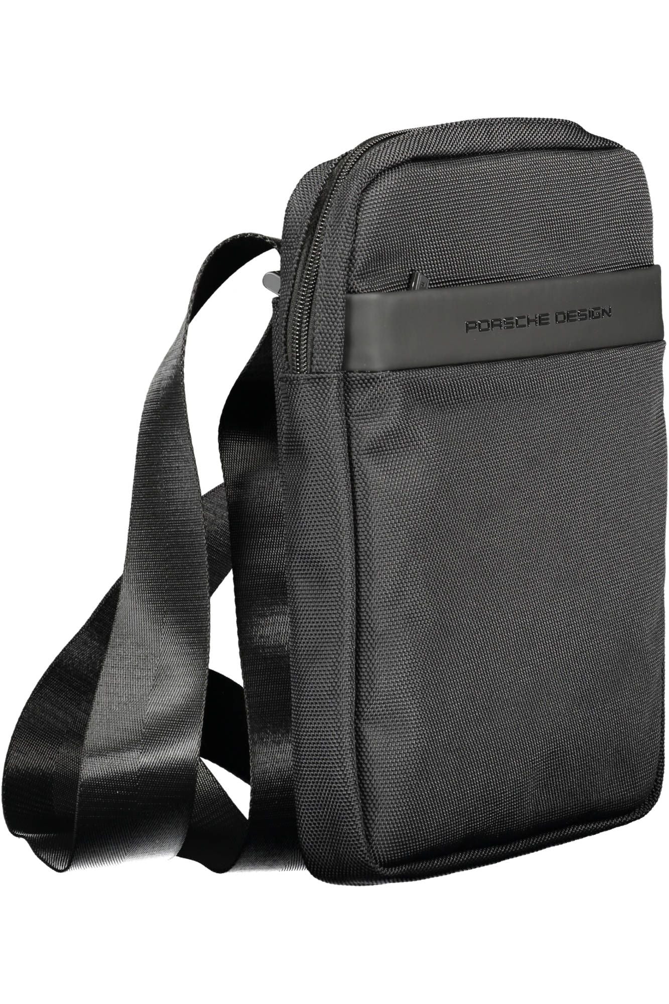 Black Polyester Men Shoulder Bag