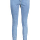 Light Blue Cotton Women Jeans