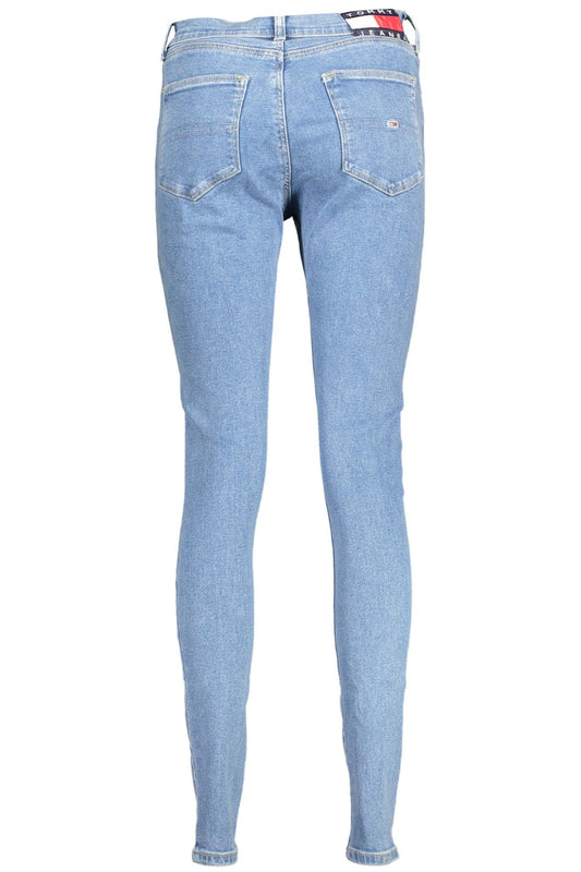 Light Blue Cotton Women Jeans