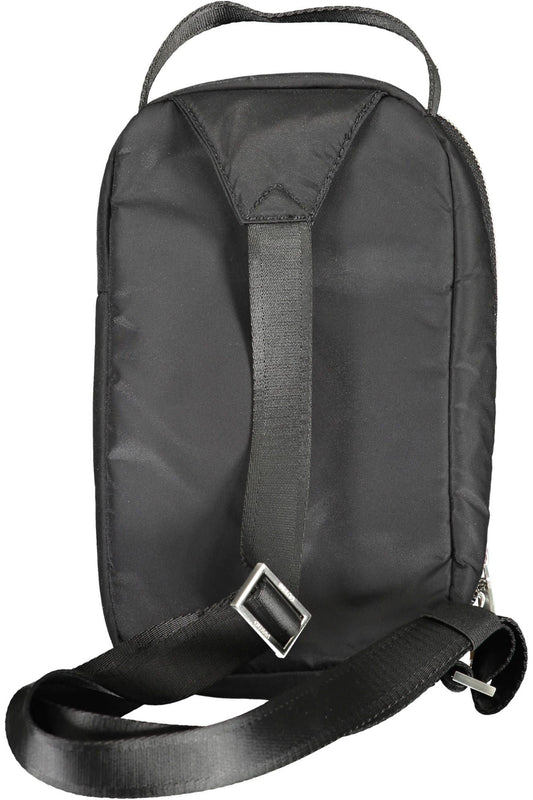 Black Polyamide Men Shoulder Bag