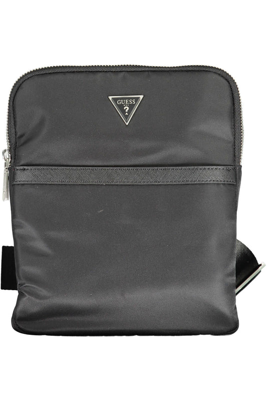 Black Polyamide Men Shoulder Bag