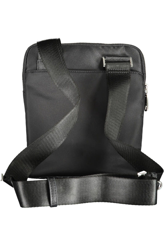 Black Polyamide Men Shoulder Bag