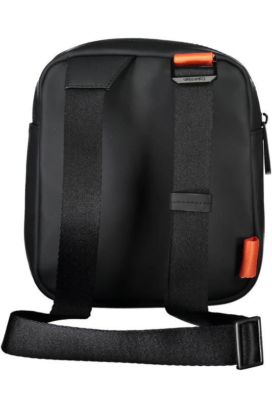 Black Polyester Men Shoulder Bag
