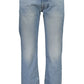 Light Blue Cotton Men Jeans