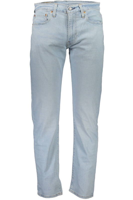 Light Blue Cotton Men Jean