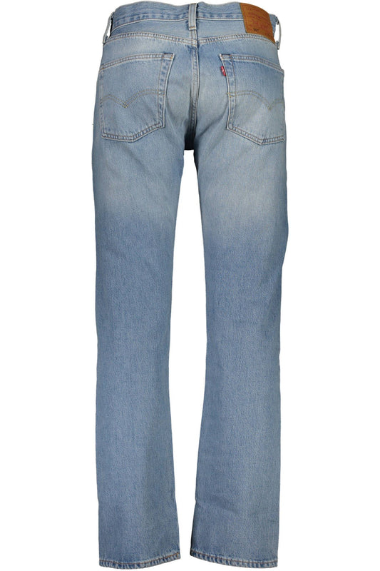 Light Blue Cotton Men Jeans