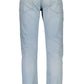 Light Blue Cotton Men Jean