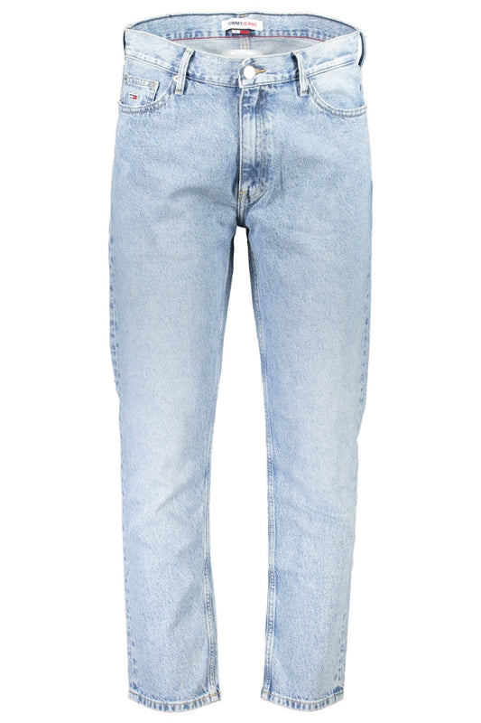 Light Blue Cotton Men Jeans