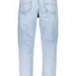 Light Blue Cotton Men Jeans