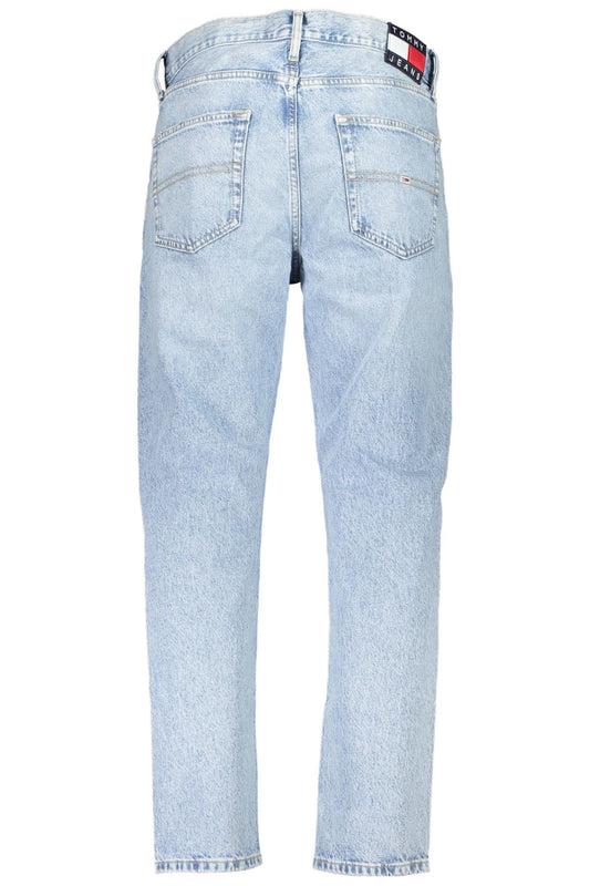 Light Blue Cotton Men Jeans
