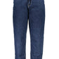 Blue Cotton Women Mom Jean