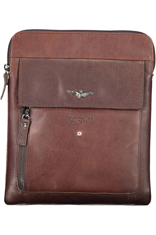 Brown Polyester Men Shoulder Bag