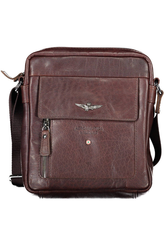 Brown Polyester Men Shoulder Bag