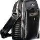 Black Polyester Men Shoulder Bag