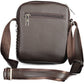 Brown Polyester Men Shoulder Bag