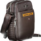 Brown Polyester Men Shoulder Bag