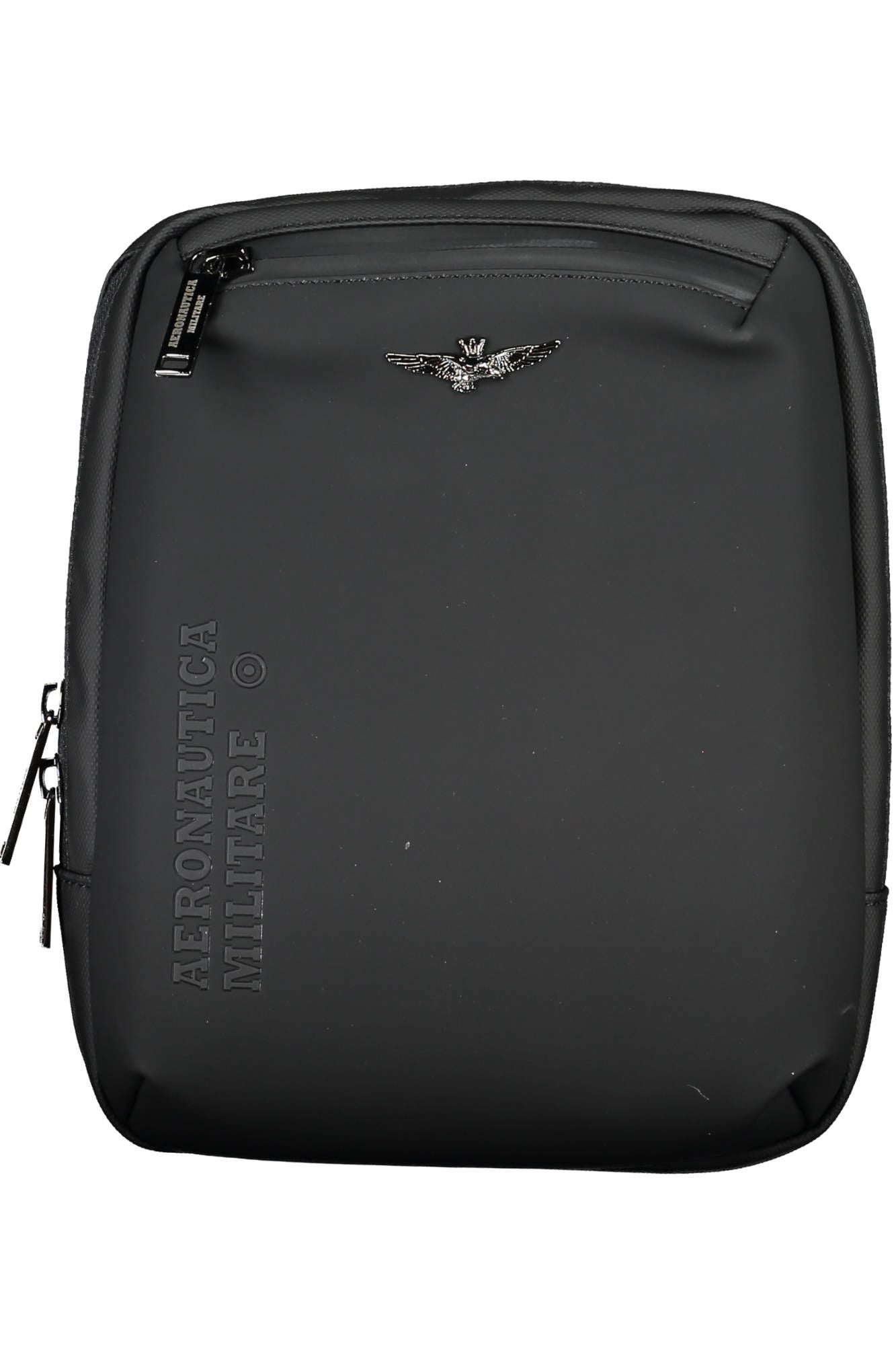 Black Polyester Men Shoulder Bag