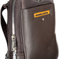 Brown Polyester Men Shoulder Bag