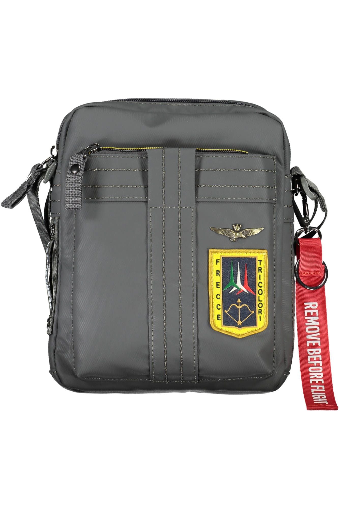Gray Nylon Men Shoulder Bag