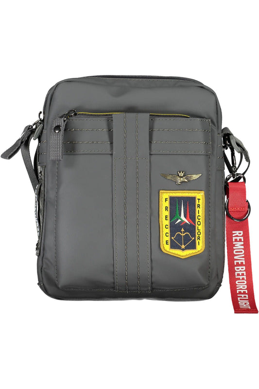 Gray Nylon Men Shoulder Bag