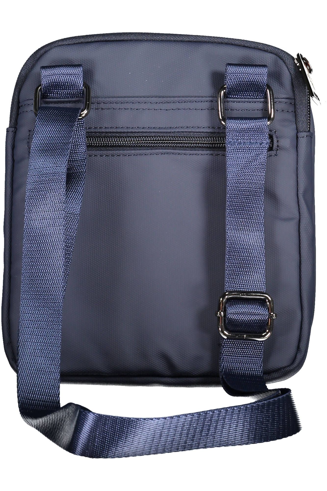 Blue Polyester Men Shoulder Bag