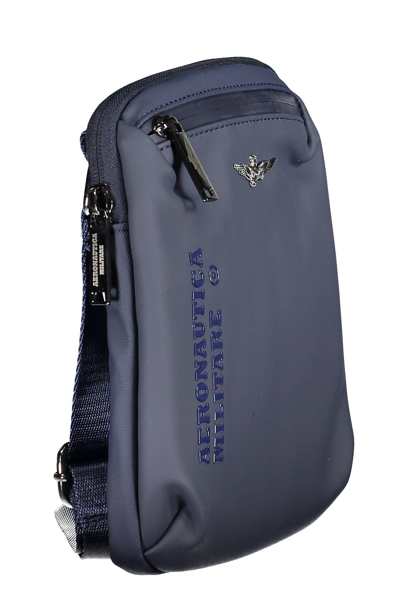 Blue Polyester Men Shoulder Bag