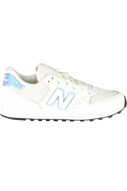 White Polyester Women Sneaker