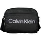 Black Polyester Men Shoulder Bag
