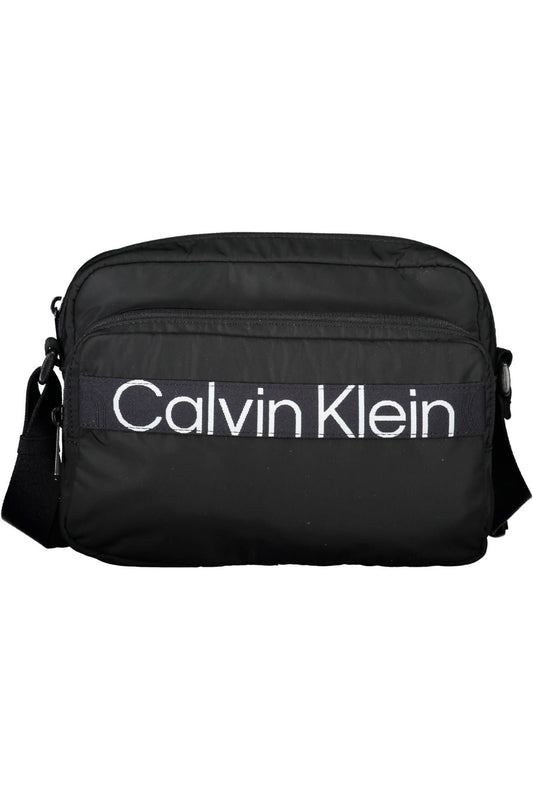 Black Polyester Men Shoulder Bag