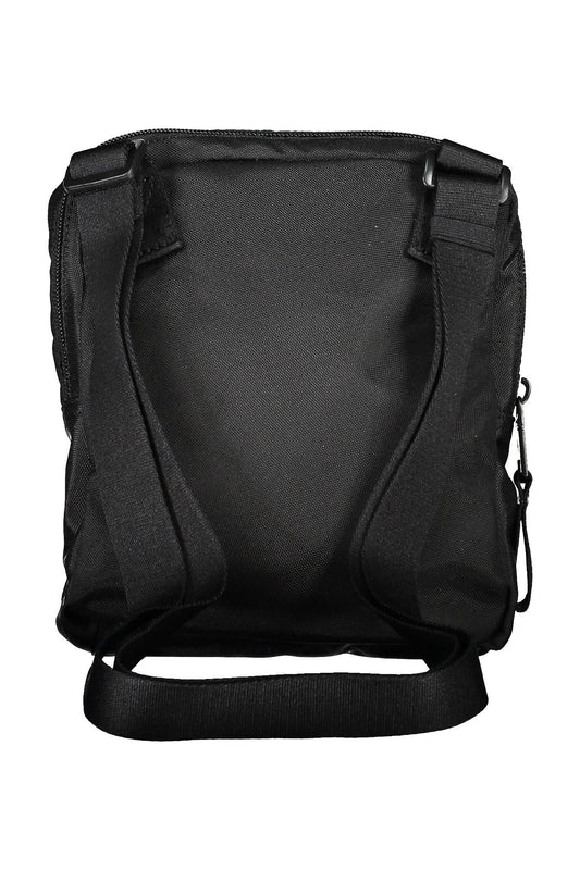 Black Polyester Men Shoulder Bag