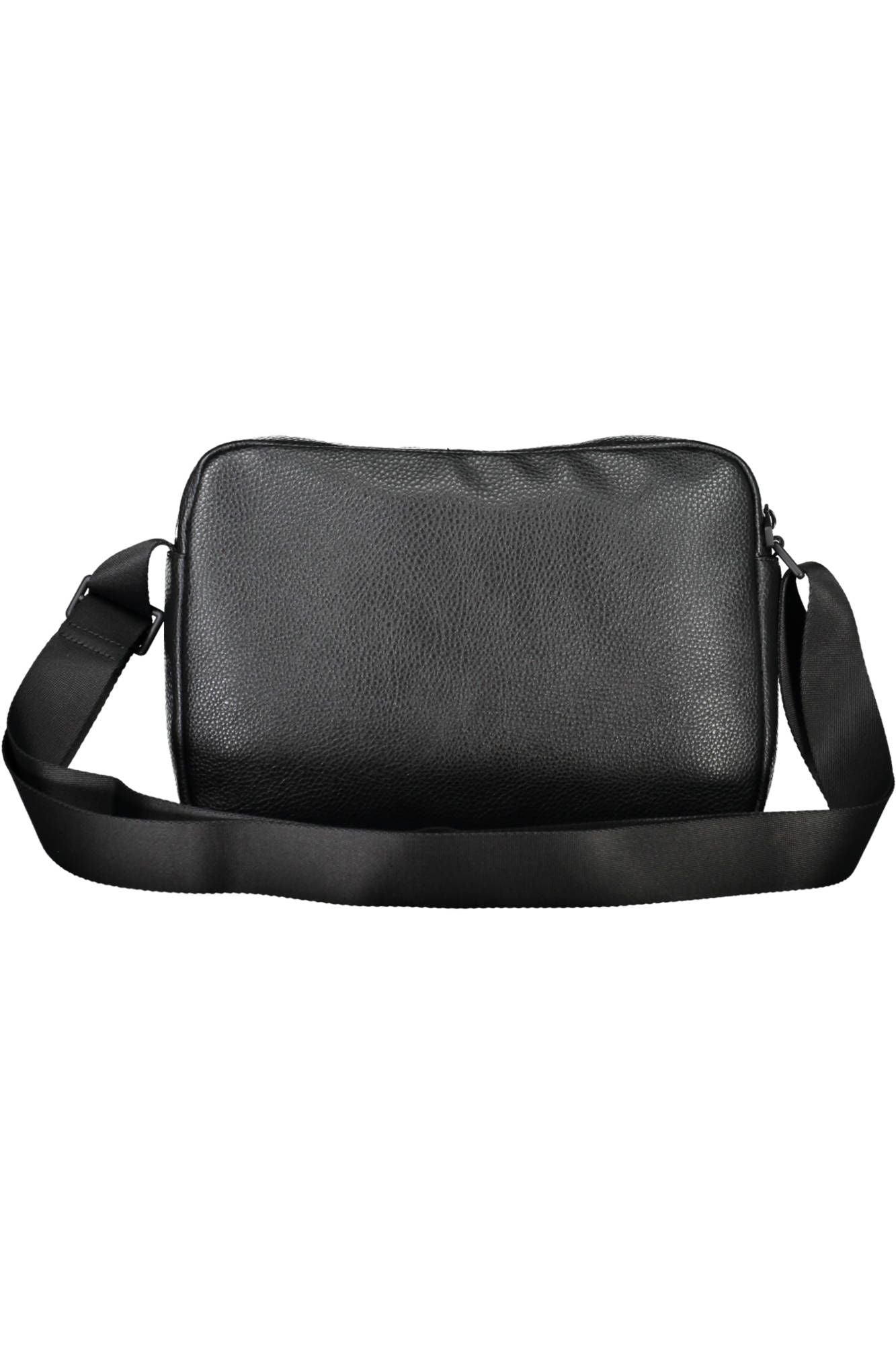 Black Polyurethane Men Shoulder Bag