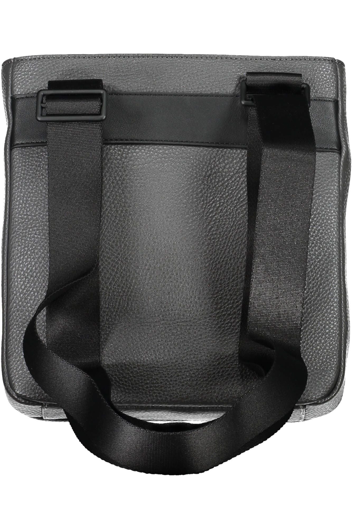 Gray Polyurethane Men Shoulder Bag