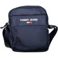 Blue Polyester Men Shoulder Bag