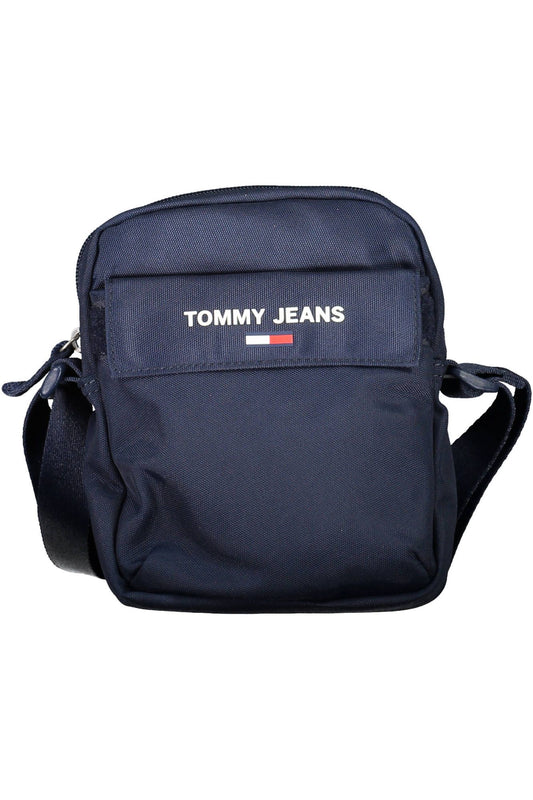 Blue Polyester Men Shoulder Bag