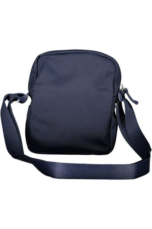 Blue Polyester Men Shoulder Bag