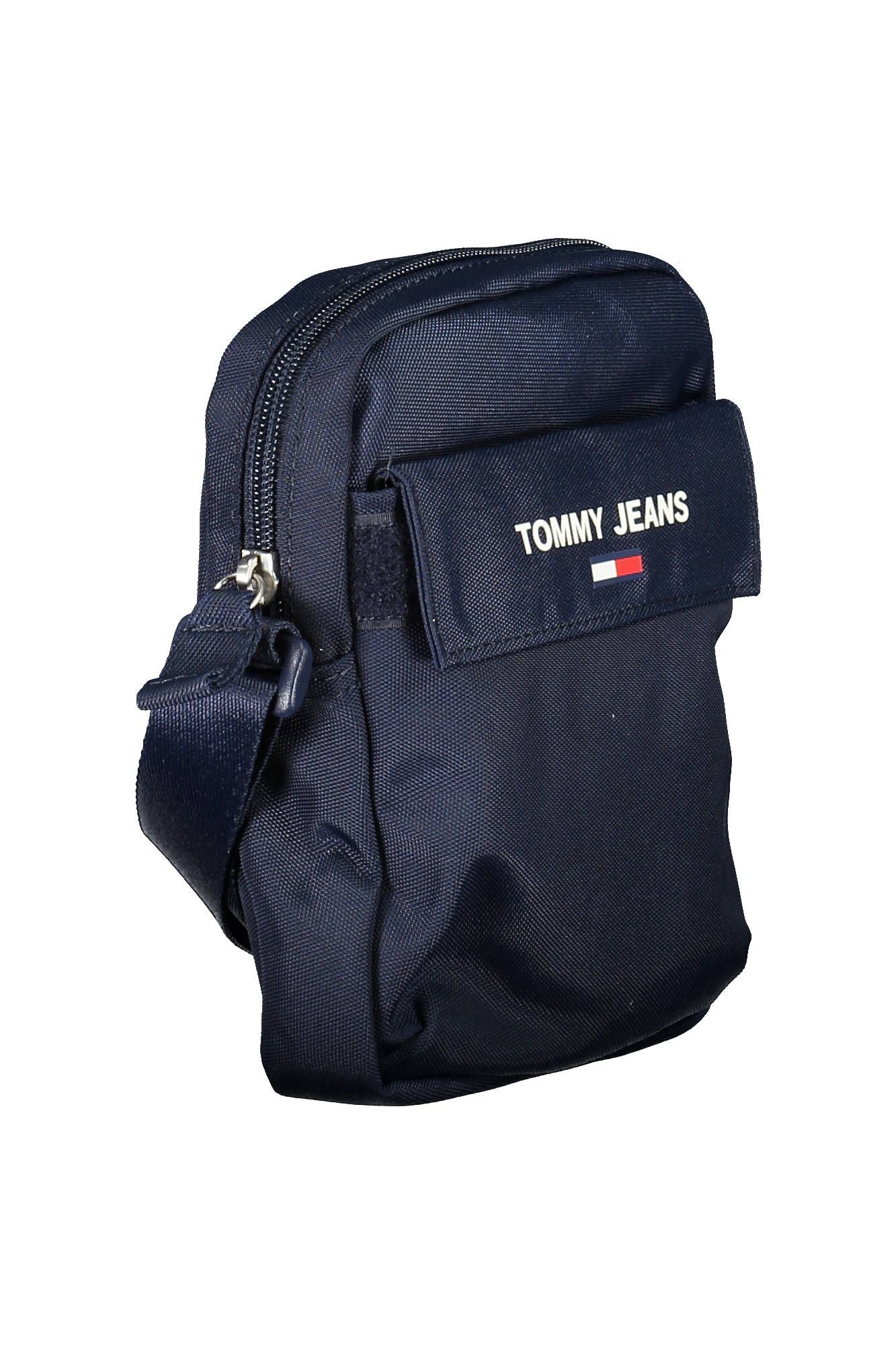 Blue Polyester Men Shoulder Bag