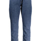 Blue Cotton Men Slim Jeans