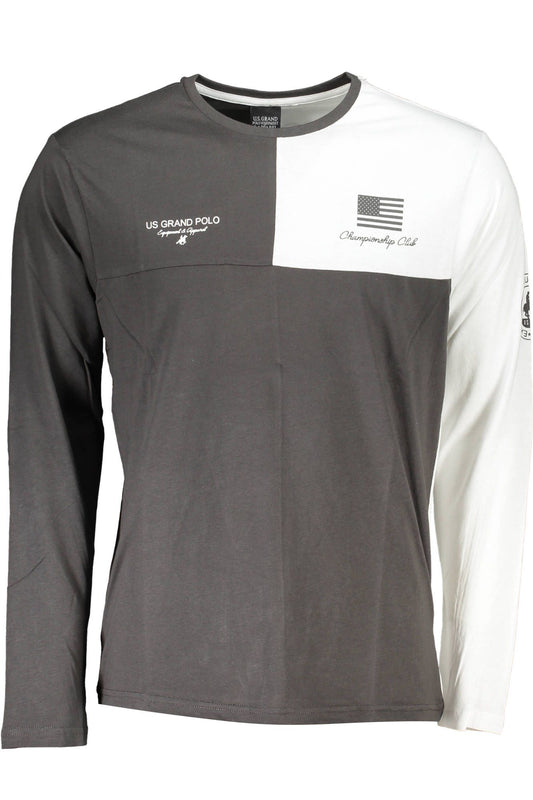 Gray Cotton Men T-Shirt