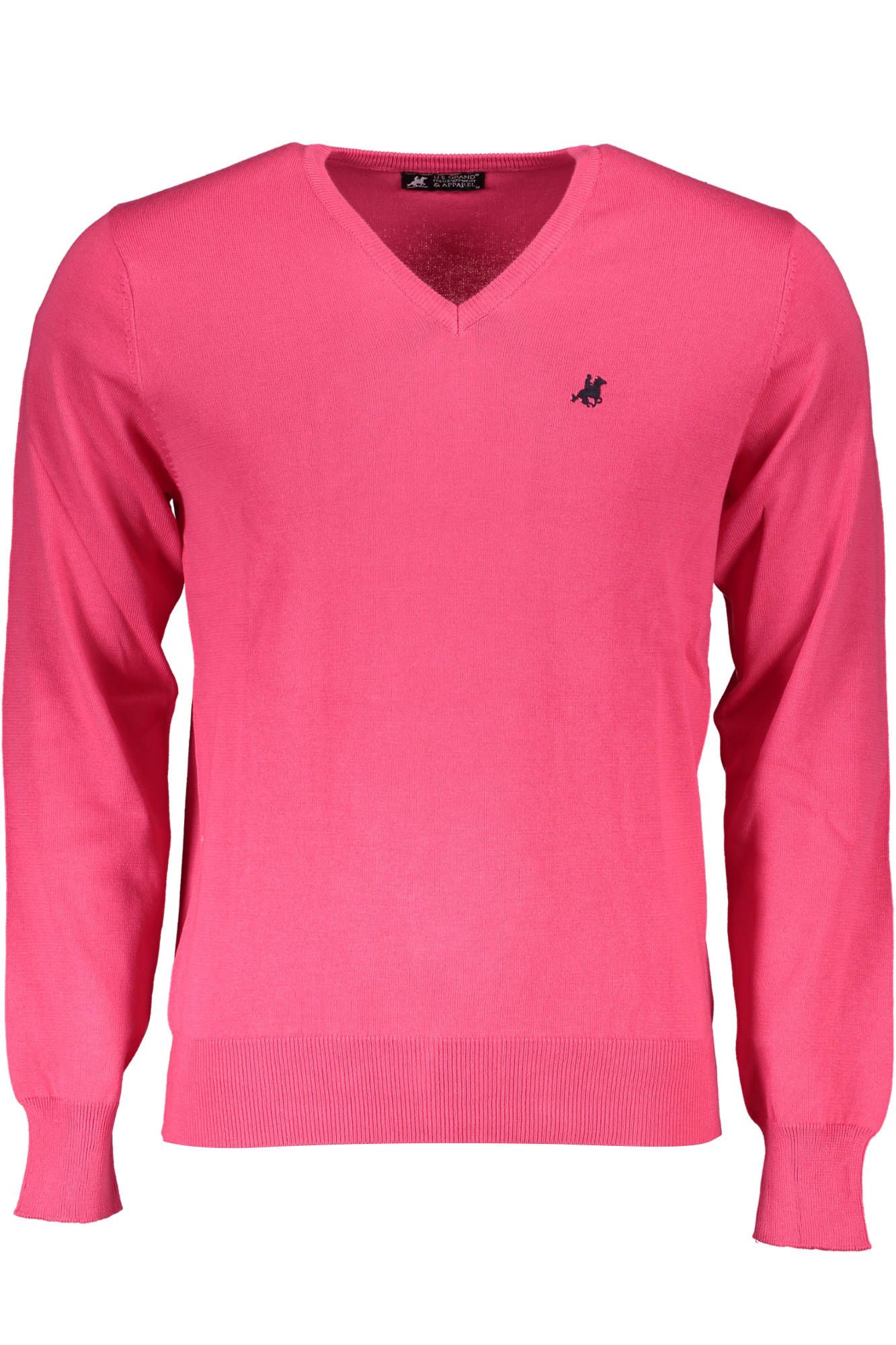 Pink Cotton Men Sweater