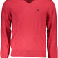 Red Cotton Men Sweater