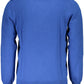 Blue Cotton Mens Sweater