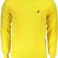 Yellow Cotton Men Sweater