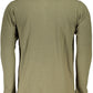 Green Cotton Men Polo Shirt
