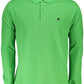 Green Cotton Men Polo Shirt