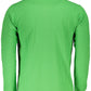 Green Cotton Men Polo Shirt