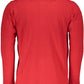 Red Cotton Men Polo Shirt